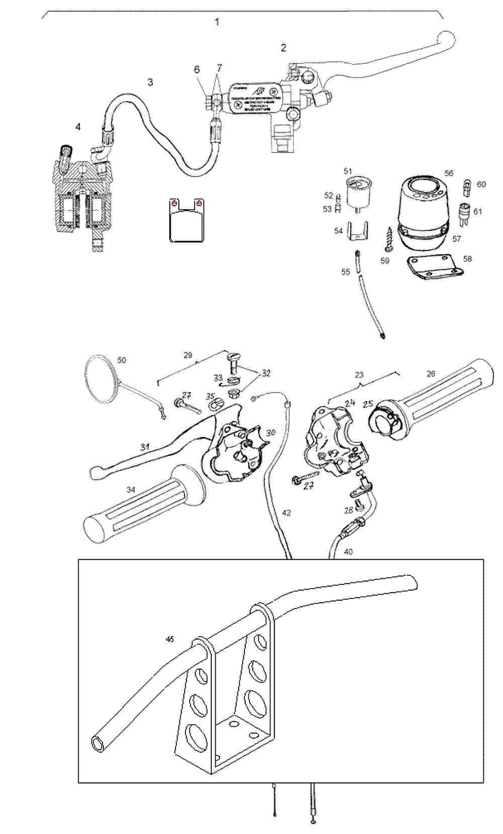 Lenker, Tacho & Anbauteile