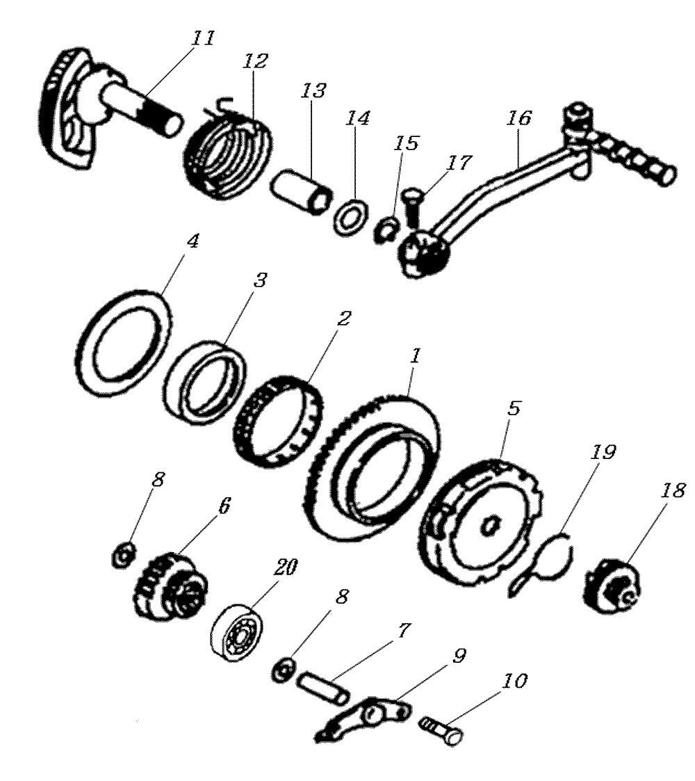 Kickstarter & Anlasserfreilauf
